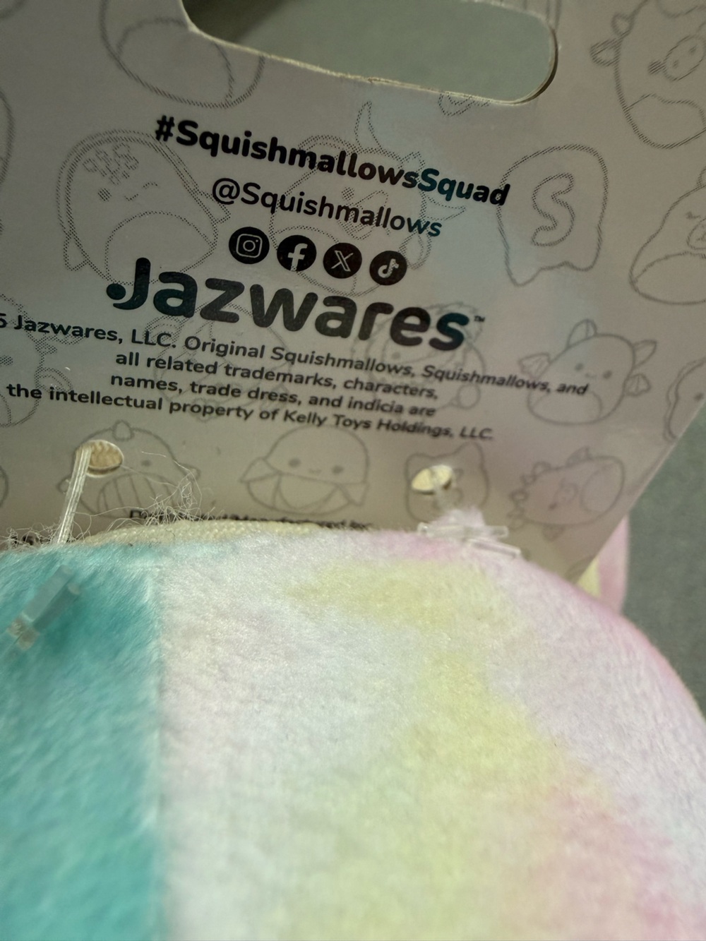 Squishmallows Pastel Owl Kids Slippers - Cream, Pink, Purple, Blue, Yellow - Picture 4 of 8